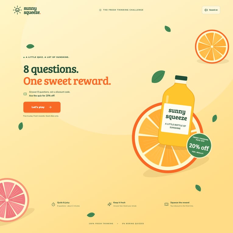 Sunny Squeeze: Fresh thinking trivia