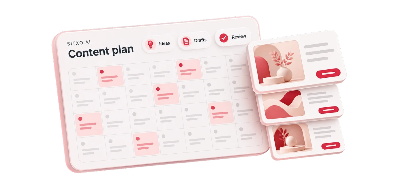 SITXO content planning illustration