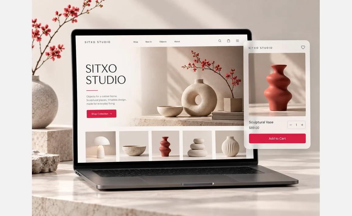 SITXO Studio storefront illustration