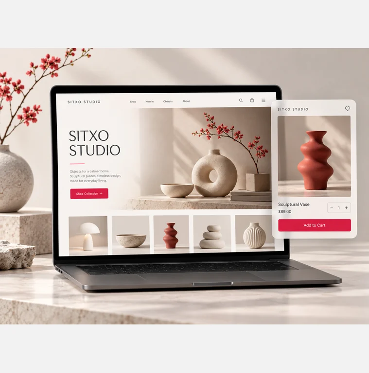 SITXO Studio storefront illustration