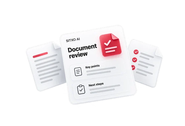 SITXO AI document review illustration